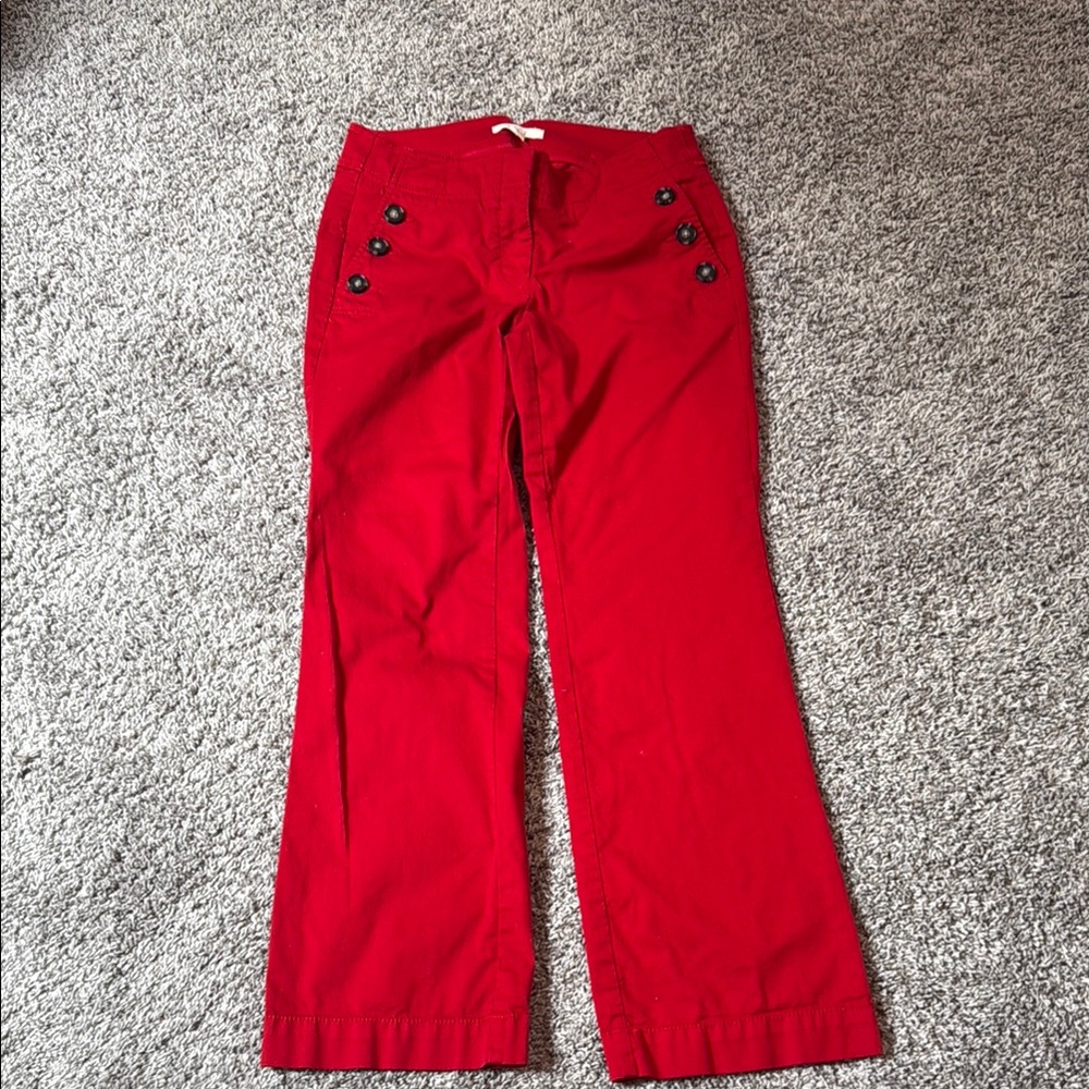 LOFT Red Women's Pants